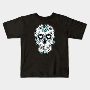 Sun Flower Sugar Skull Mexico Pina Colada T-Shirt Kids T-Shirt